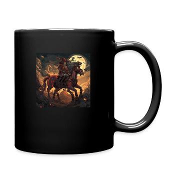 Halloween Hell Rider Creature - Full Colour Mug - black - Right