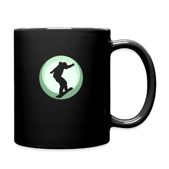 Snowboard Snowboarder - Full Colour Mug - black - Right