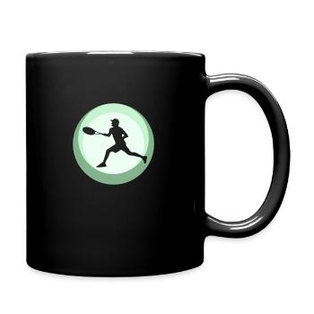 Tennis Forehand Backhand Tennis Stroke - Full Colour Mug - black - Right