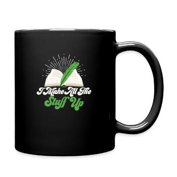 Je fais tout le truc Auteur Écrivain Roman - Mug uni - noir - Droite