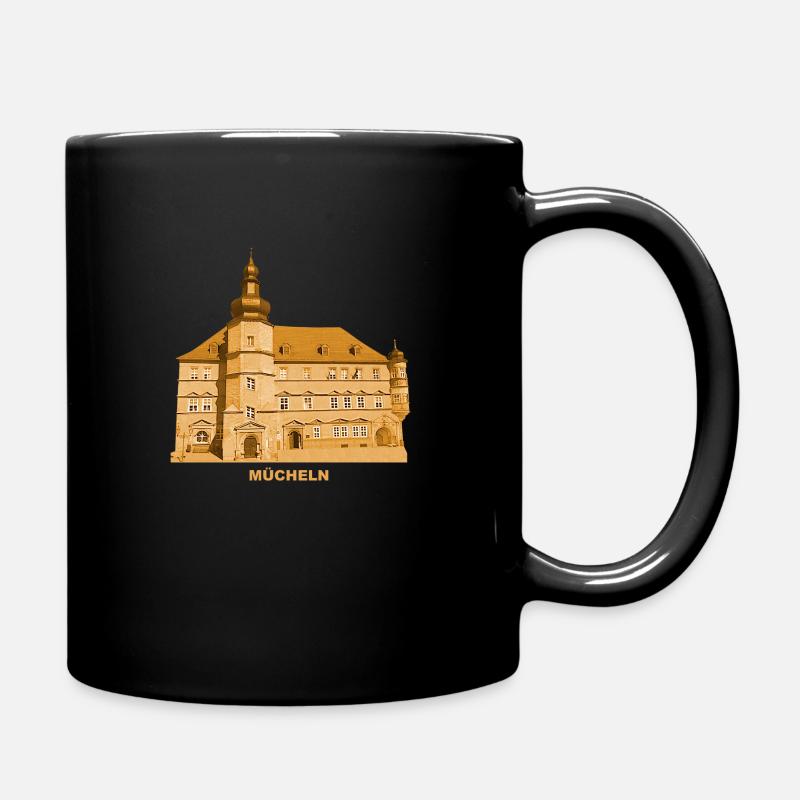 Mücheln Rathaus Geiseltal Saale Sachsen-Anhalt - Tasse einfarbig - Schwarz
