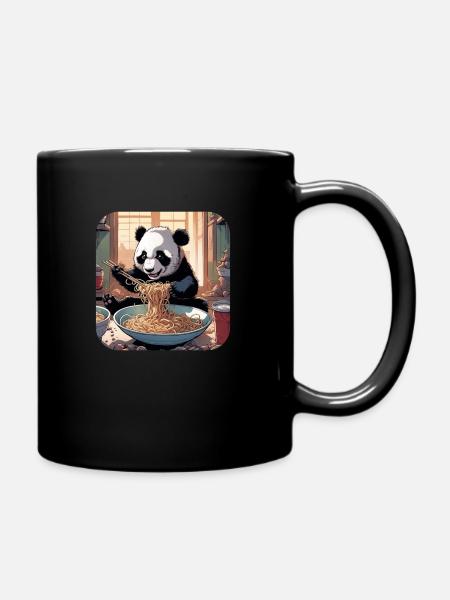 Doux panda ours - Mug uni - noir