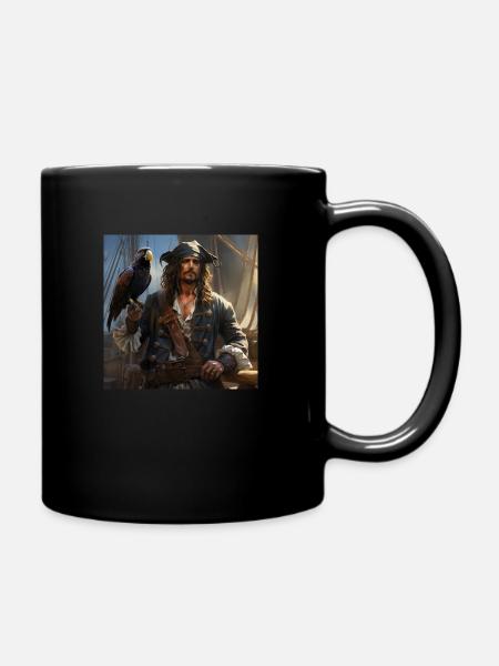 Captain Skull's Treasure Hunt - Full Colour Mug - black