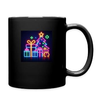 Weihnachten - Tasse einfarbig - Schwarz - Rechts