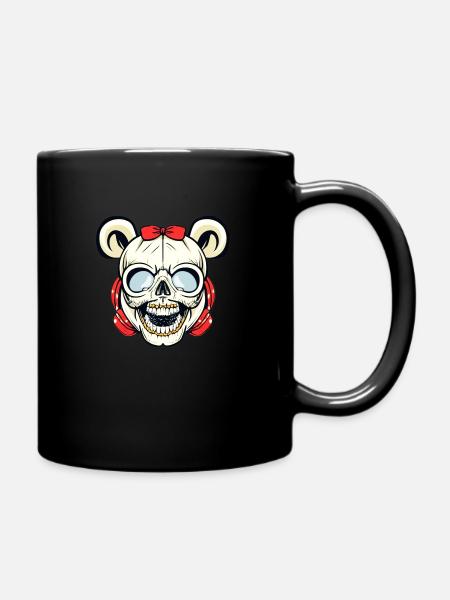Skull Girl Halloween - Mug uni - noir