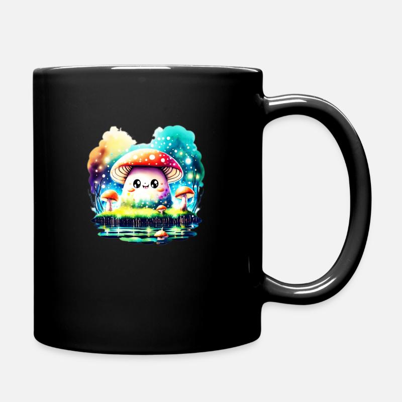 Chibi Shroom - Full Colour Mug - black