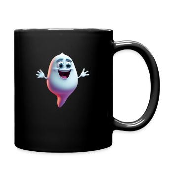 Freundlicher Geist - Tasse einfarbig - Schwarz - Rechts