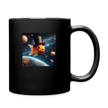 Fisch. - Tasse einfarbig - Schwarz - Rechts