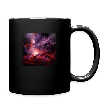 Galaxy Dust - Tasse einfarbig - Schwarz - Rechts