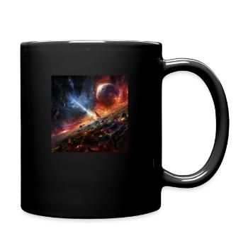 Galaxy Dust - Tasse einfarbig - Schwarz - Rechts