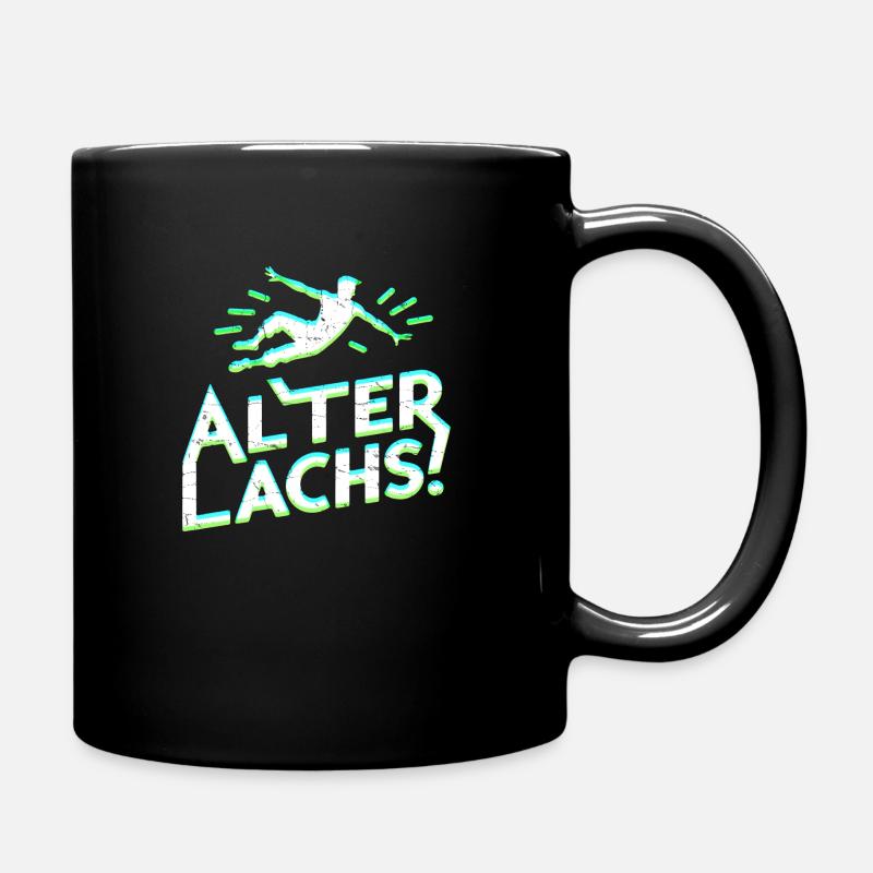 Alter Lachs ! - Tasse einfarbig - Schwarz