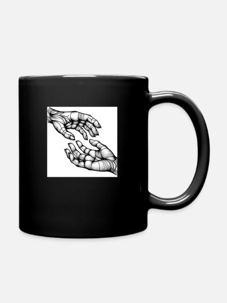 Touch in tattoo art - Full Colour Mug - black