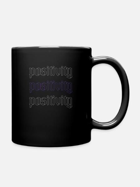positivity - Tasse einfarbig - Schwarz
