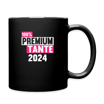 Werdende Tante 2024 - Tasse einfarbig - Schwarz - Rechts
