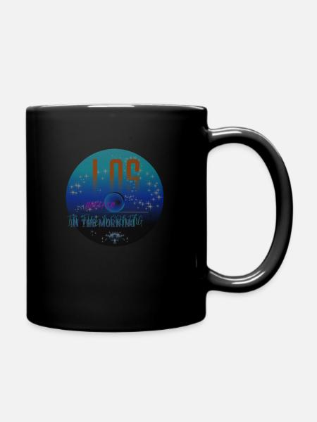 LOS ANGELES IN THE MORNING BLEACHED BLUE - Full Colour Mug - black