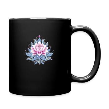 Lotus Inspiration - Tasse einfarbig - Schwarz - Rechts