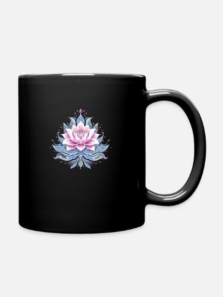 Lotus Inspiration - Tasse einfarbig - Schwarz