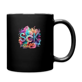 Lotus Flower - Full Colour Mug - black - Right