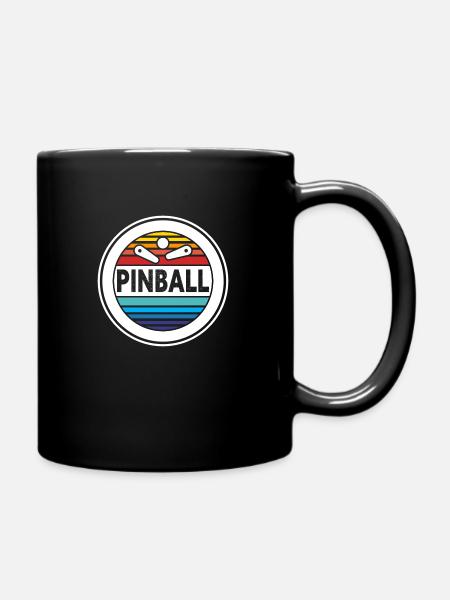 Pinball, Pinball - Full Colour Mug - black