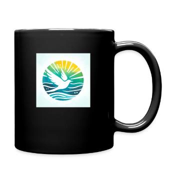 Dove of Peace - Full Colour Mug - black - Right