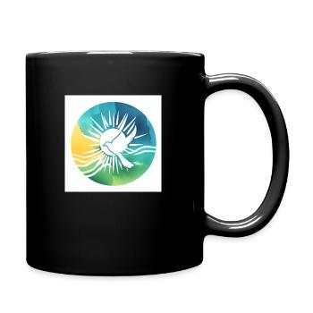 Dove of Peace - Full Colour Mug - black - Right