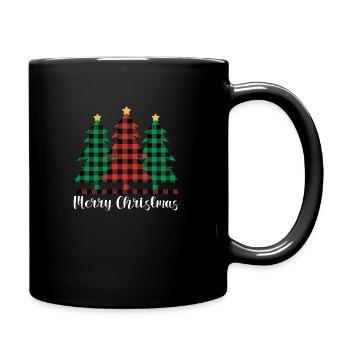 Weihnachten Christmas Vintage Heiligabend Spruch - Tasse einfarbig - Schwarz - Rechts