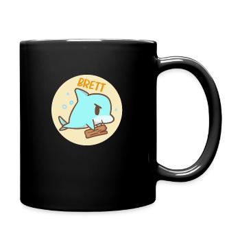 Ich geb dir ein Brett - Tasse einfarbig - Schwarz - Rechts