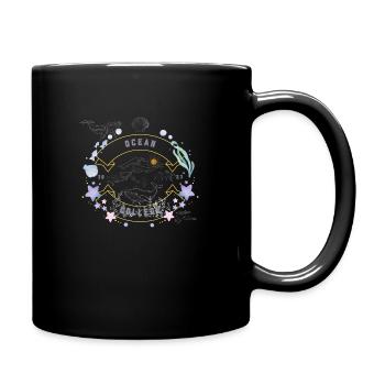 Ocean College - Erforsche, Beschütze, Erhalte - Tasse einfarbig - Schwarz - Rechts