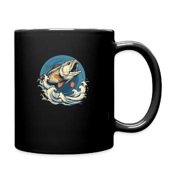 Angling - Full Colour Mug - black - Right