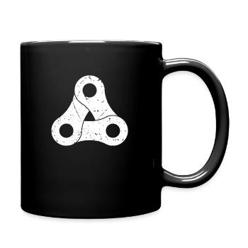 Bicycle chain - Full Colour Mug - black - Right