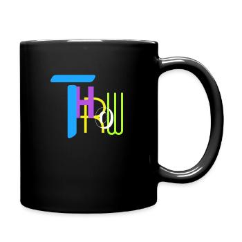 Throw color - Tasse einfarbig - Schwarz - Rechts