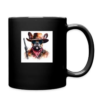 wild wild bully - Tasse einfarbig - Schwarz - Rechts