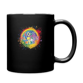 Love Wins - Full Colour Mug - black - Right