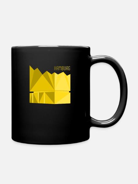 Hamburg - Tasse einfarbig - Schwarz