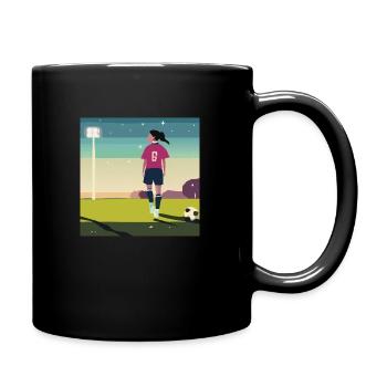 Soccer Girls United #6 - Tasse einfarbig - Schwarz - Rechts