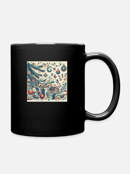 Bescherung - Tasse einfarbig - Schwarz