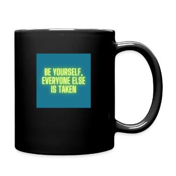 Be yourself - Tasse einfarbig - Schwarz - Rechts