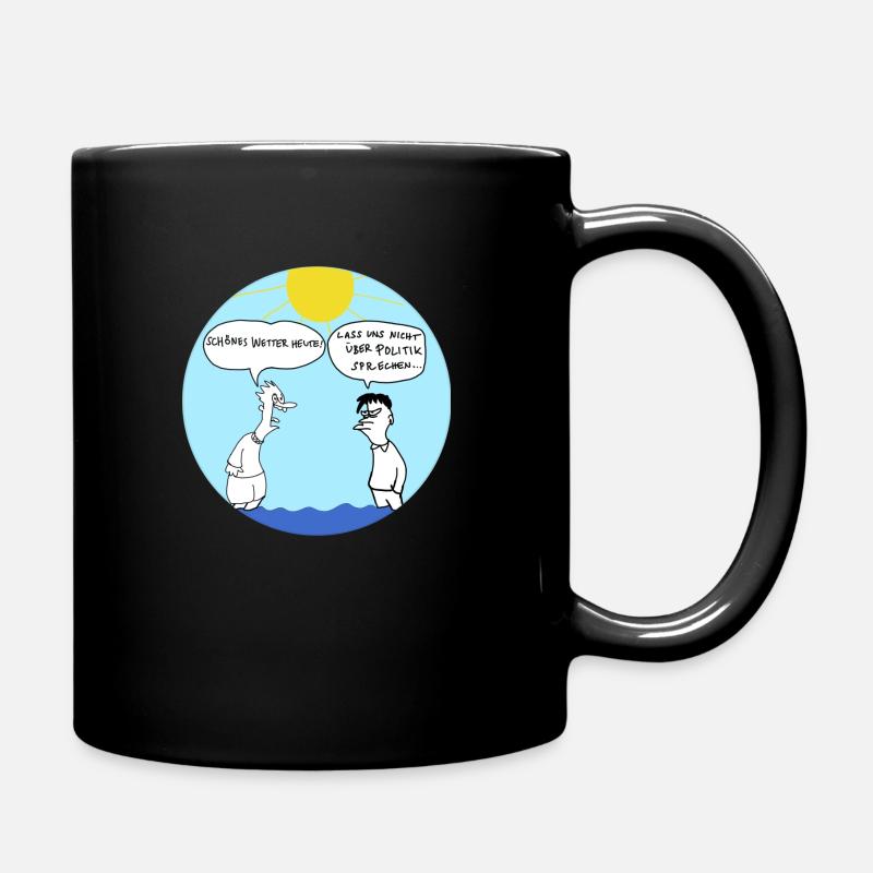 Klimagespräch - Tasse einfarbig - Schwarz