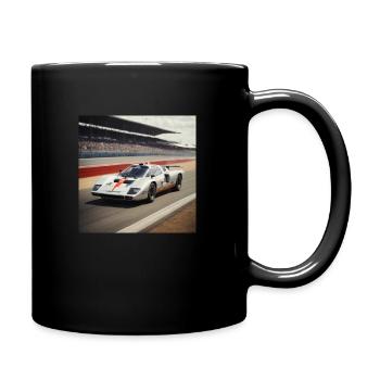 Rennauto - Tasse einfarbig - Schwarz - Rechts