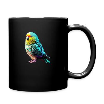 Perruche Oiseau Calopsitte Propriétaire d’oiseau - Mug uni - noir - Droite