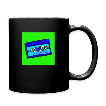 Retro-Kassetten-Pop-Party 4 - Tasse einfarbig - Schwarz - Rechts