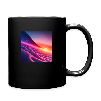 ai image of abstract extra-terrestrial space - Full Colour Mug - black - Right