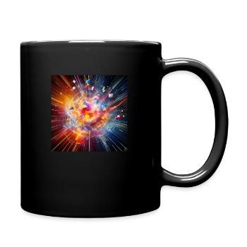 Nebula Abstract Explosion - Full Colour Mug - black - Right