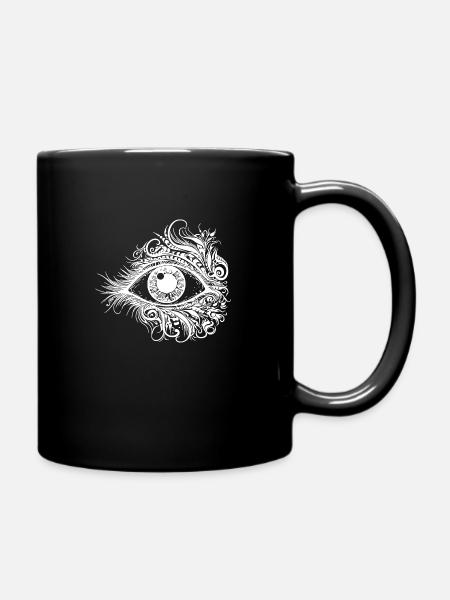 Œil astucieux au regard pénétrant - Mug uni - noir