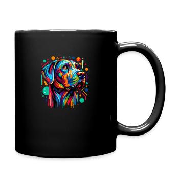 Painted Dog six - Tasse einfarbig - Schwarz - Rechts