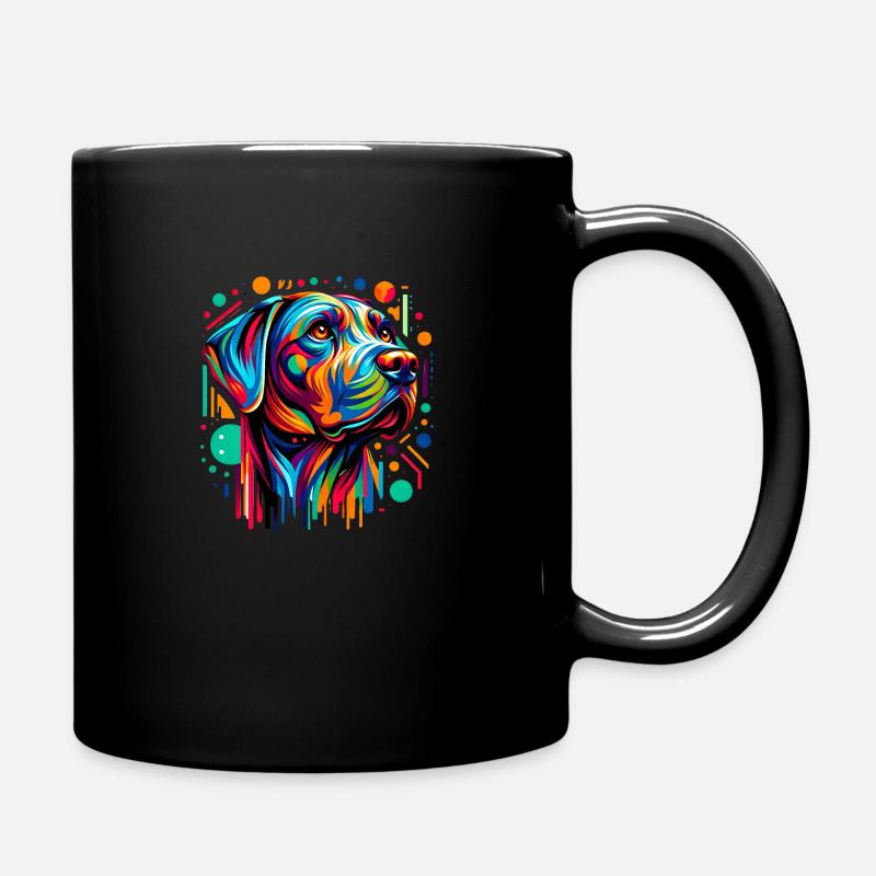 Painted Dog six - Tasse einfarbig - Schwarz