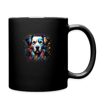 Painted Dog nine - Tasse einfarbig - Schwarz - Rechts
