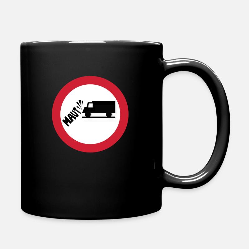 Non aux péages poids lourds - Mug uni - noir