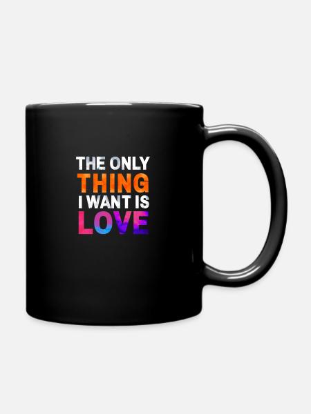AMOUR. Une chemise, un mot. - Mug uni - noir