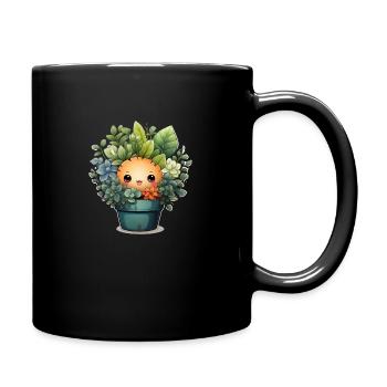 Plant Cute - Full Colour Mug - black - Right